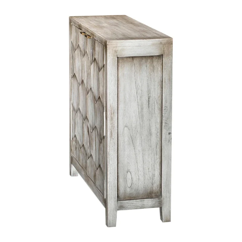 Smoked Ivory Console Cabinet
