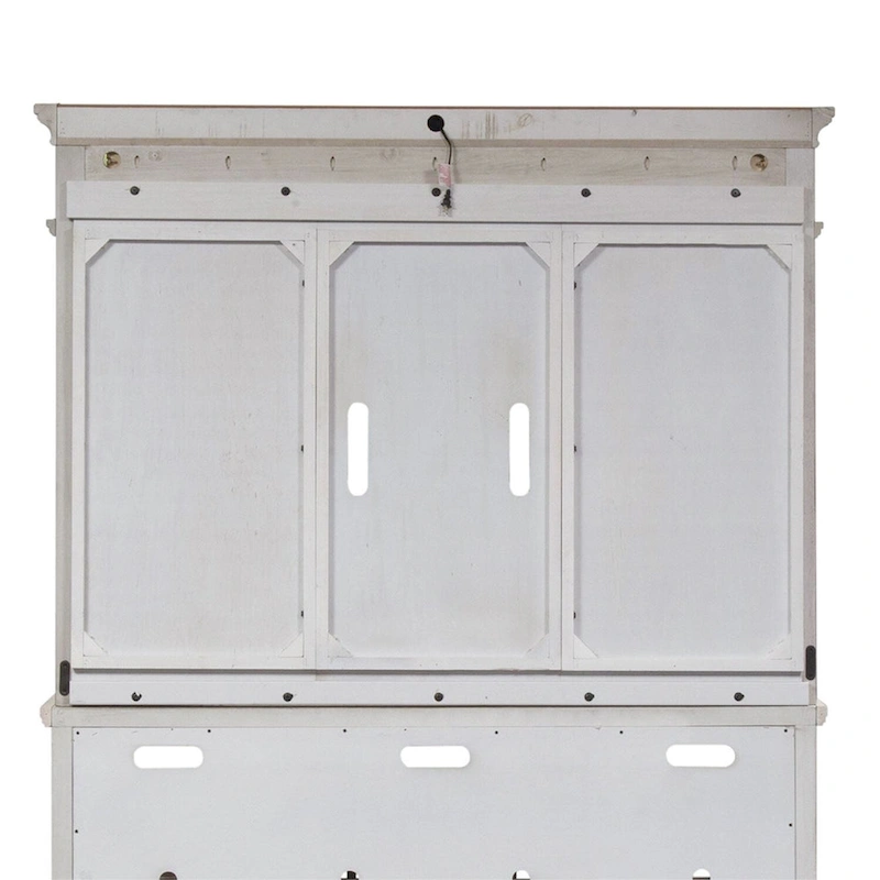 Heartland Antique White Tobacco Entertainment Center