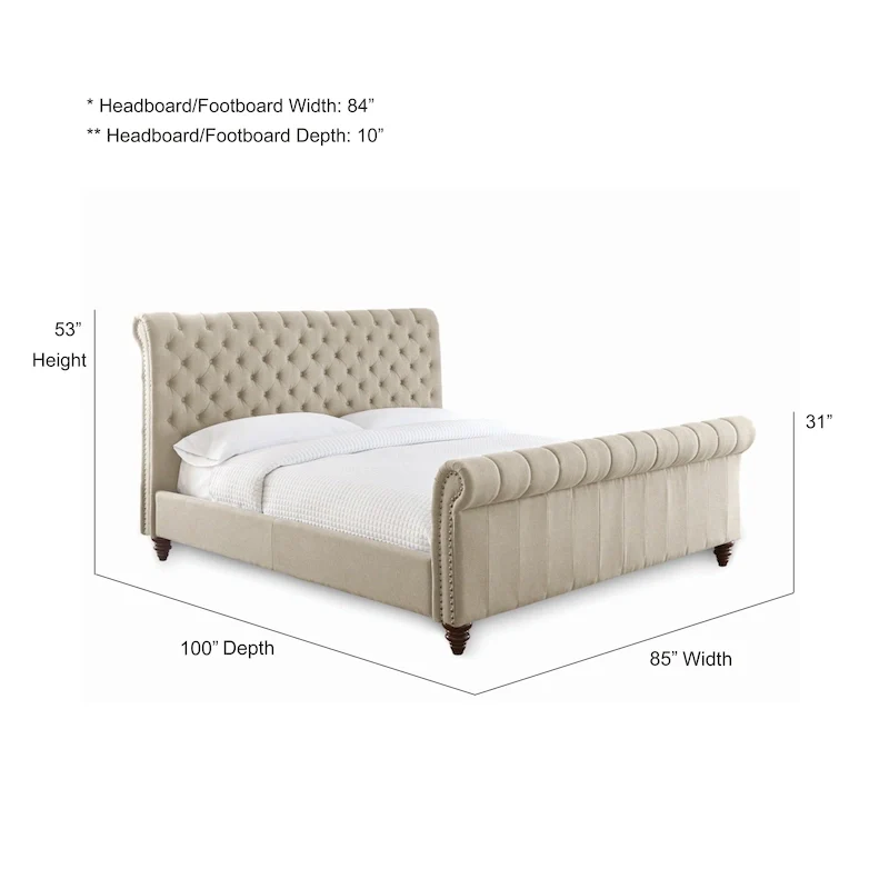 Steve Silver Sawyer Tufted Bed