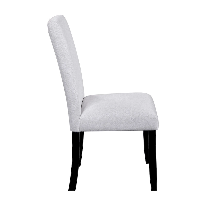 5 Piece Kitchen Table and Chairs Set, 4 People Round Dining Table Set, 4 Upholstered Chairs with Rubber Wood Legs