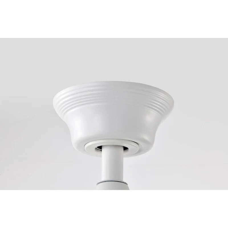 Aisling Modern White Lighted Ceilng Fan 5-Blades LED Remote Control