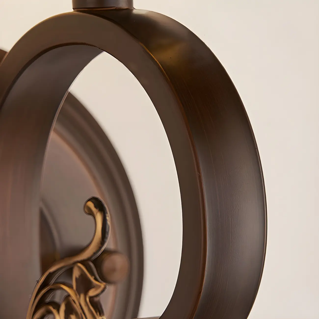 Modern Metal LED Wall Sconce Fixture with Glass Shade