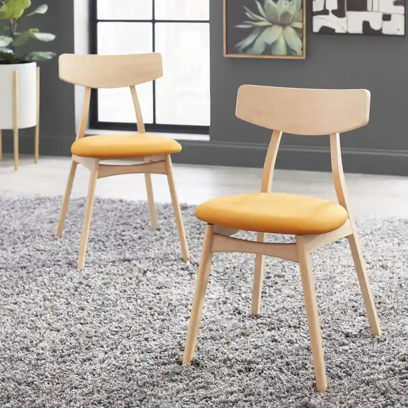 Simple Living Solid Beechwood Cadiz Dining Chairs (Set of 2)