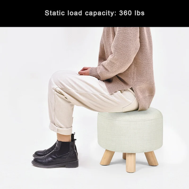 Adeco Foot Rest Ottoman Pet Stool