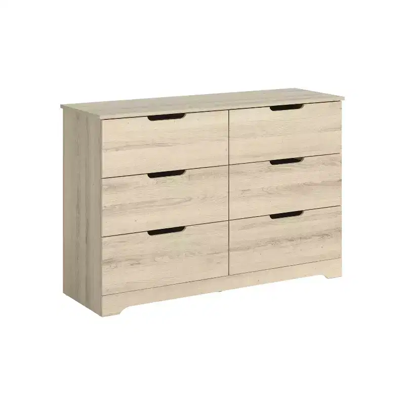 Galano 6 Drawer Dresser with Manufactured Wood Construction 47 W  15.6 D  31.7 H