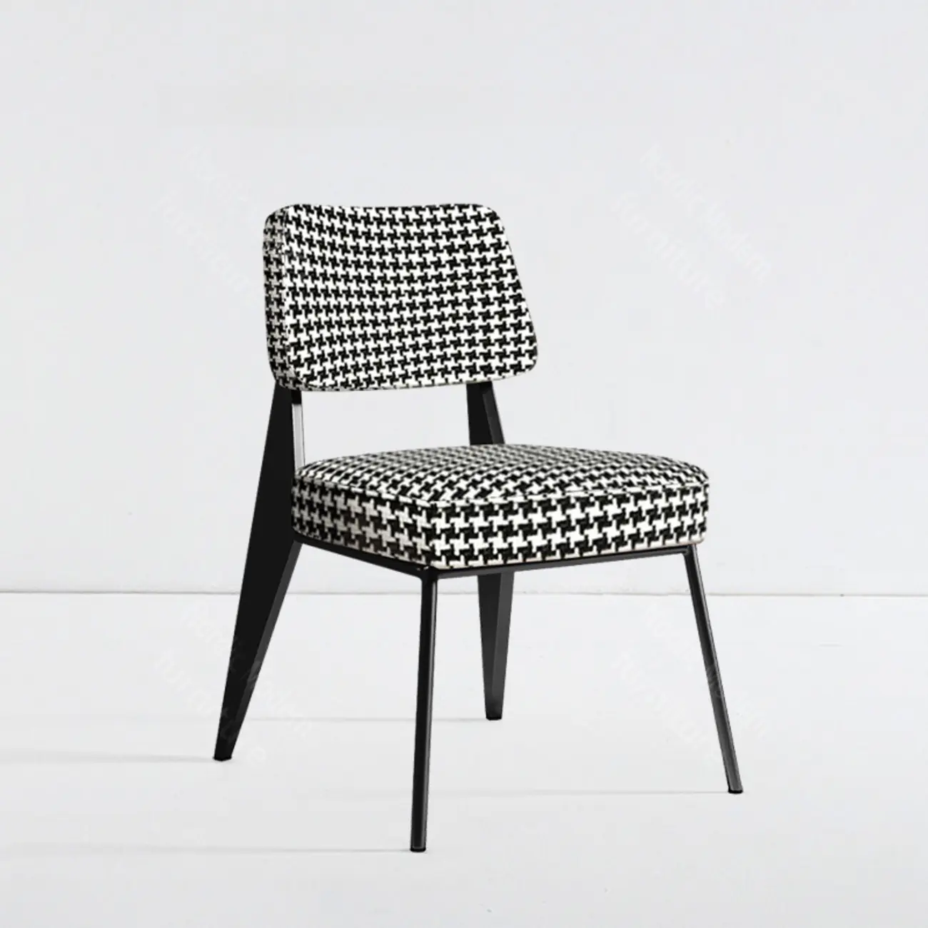 Modern Upholstered Dining Chair with Arm