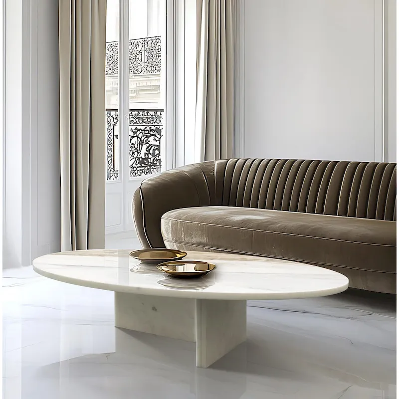 35.4 Natural Marble Stone Coffee Table