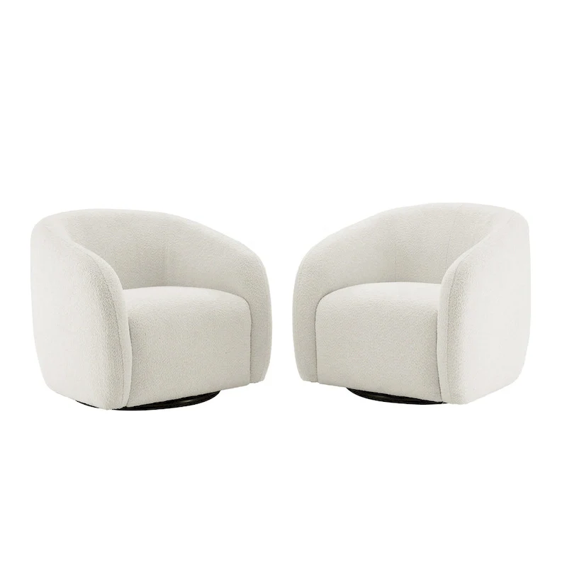 Kiptin 31.7W 360 Degree Swivel Barrel Accent Chair (Set of 2)