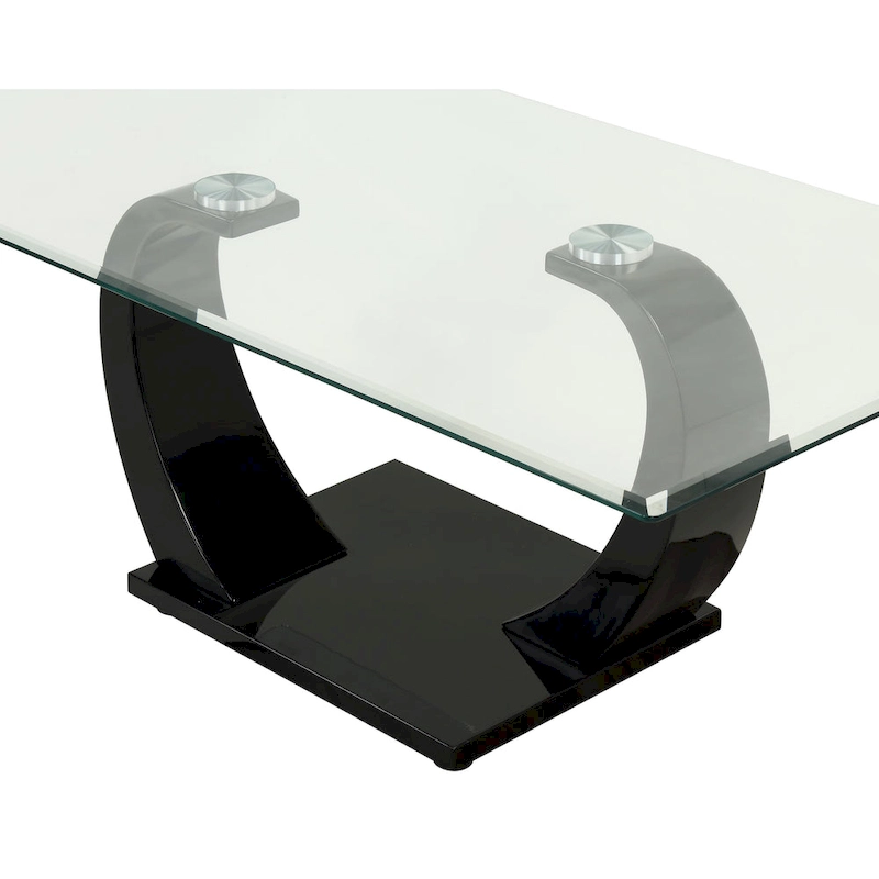 Cres Glam Glasstop 3-Piece Coffee Table Set by Furniture of America