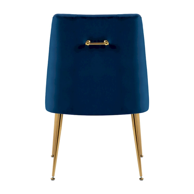 XINMICS Mid-Century Modern Velvet Dining Chair, Upholstered Parsons Chair, Set of 2