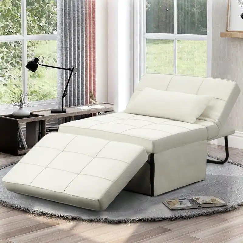 4-1 Adjustable Sleeper Sofa Chair with Ottoman, Sofa Bed ,Couch Bed