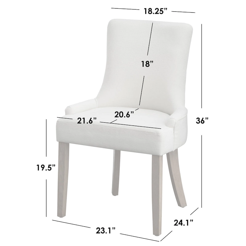 Simple Living Anneli Upholstered Dining Chairs (Set of 2)