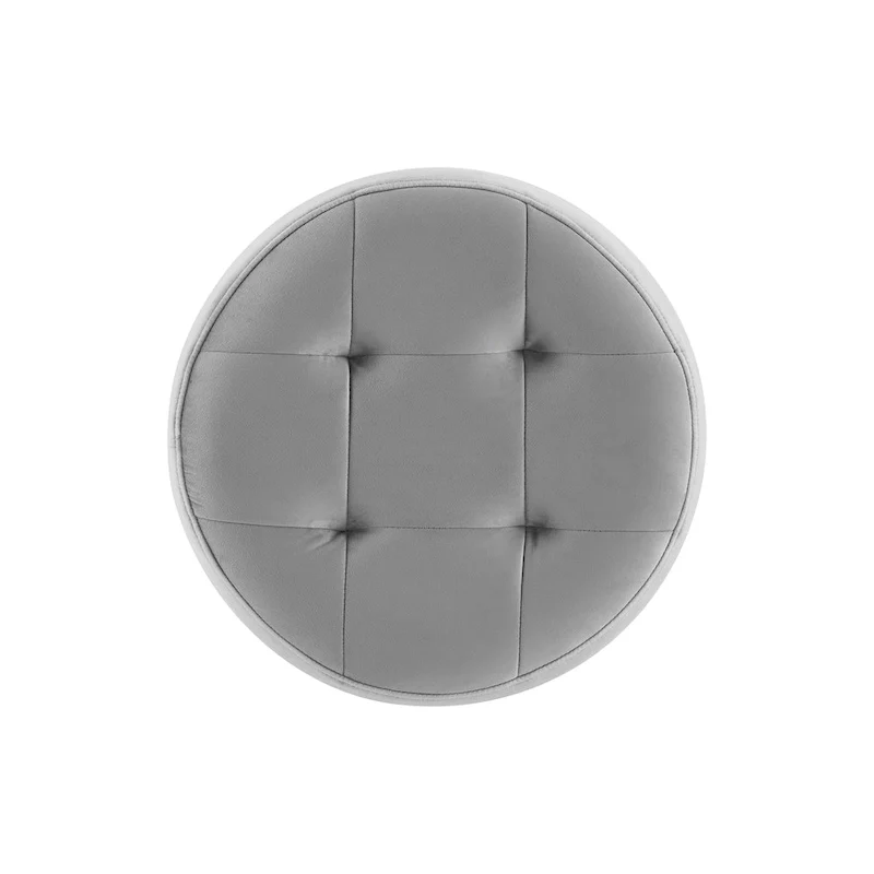 Chelle Faux Leather Swivel Ottoman