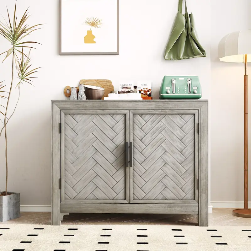 Console Table Sofa Table with 2 Shelves