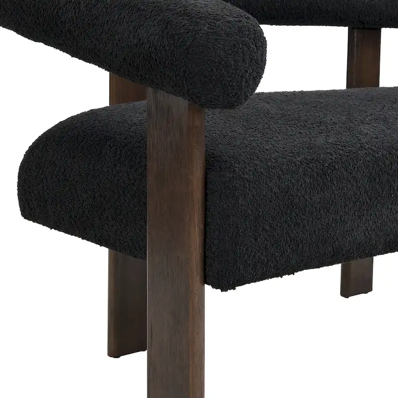 Loft Round armrest loveseat Rubber Wood