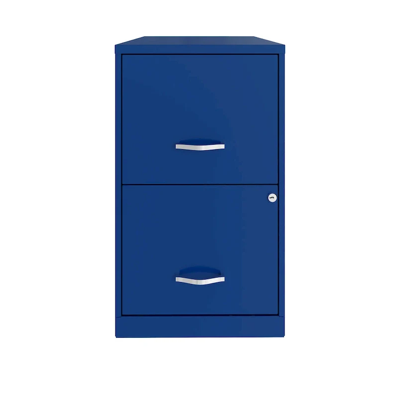 18in. 2 Drawer Metal File Cabinet, Classic Blue