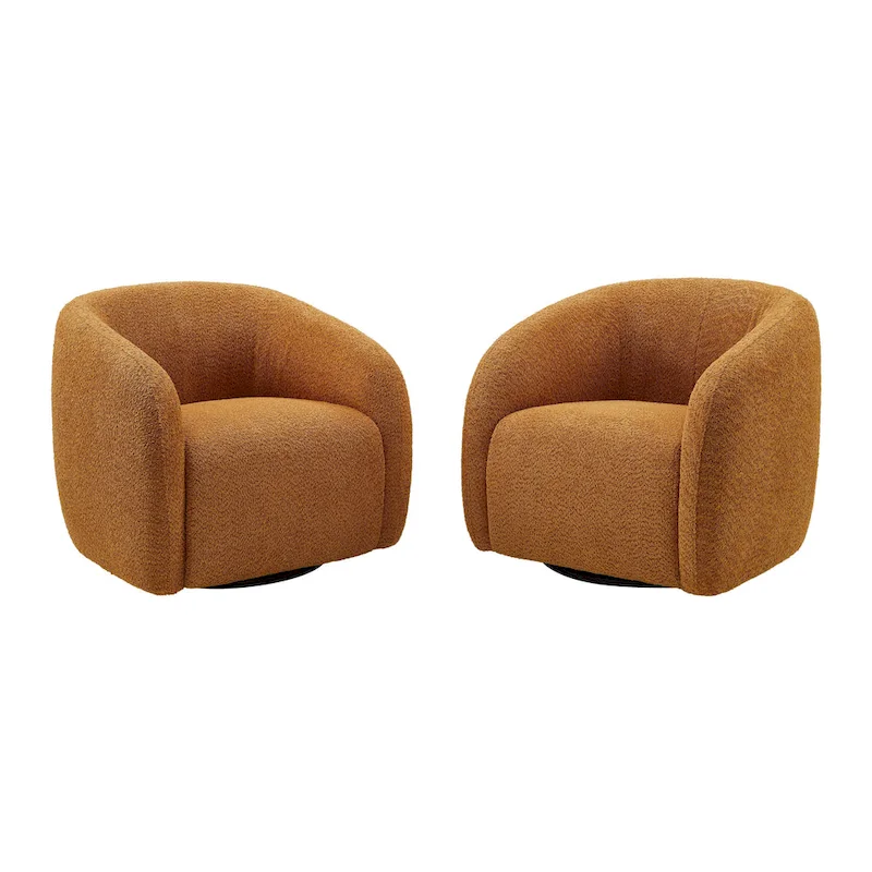 Kiptin 31.7W 360 Degree Swivel Barrel Accent Chair (Set of 2)