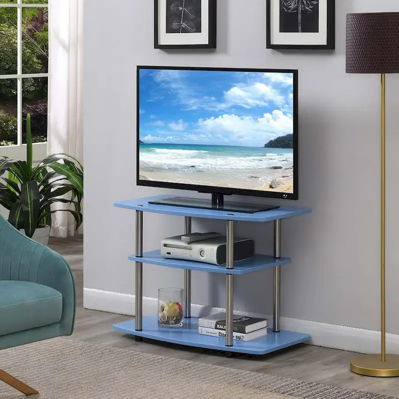 Convenience Concepts Designs2Go No Tools 3 Tier TV Stand