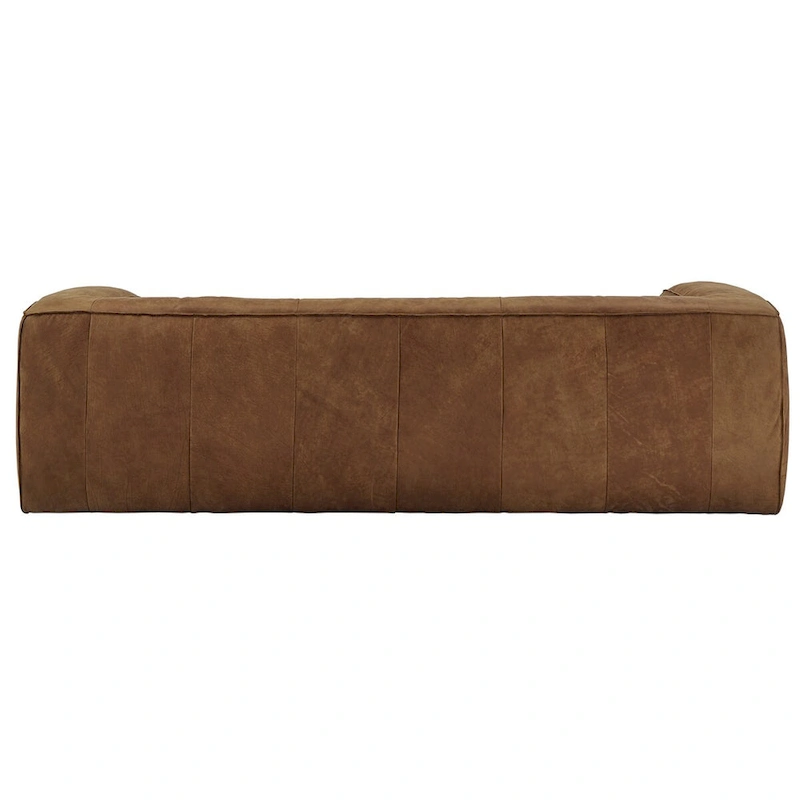 Divya Outback Tan Leather Sofa by iNSPIRE Q Modern