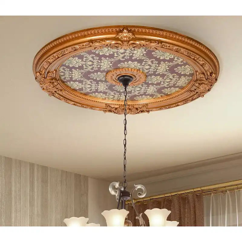 Blanco Round Chandelier Ceiling Medallion 36in