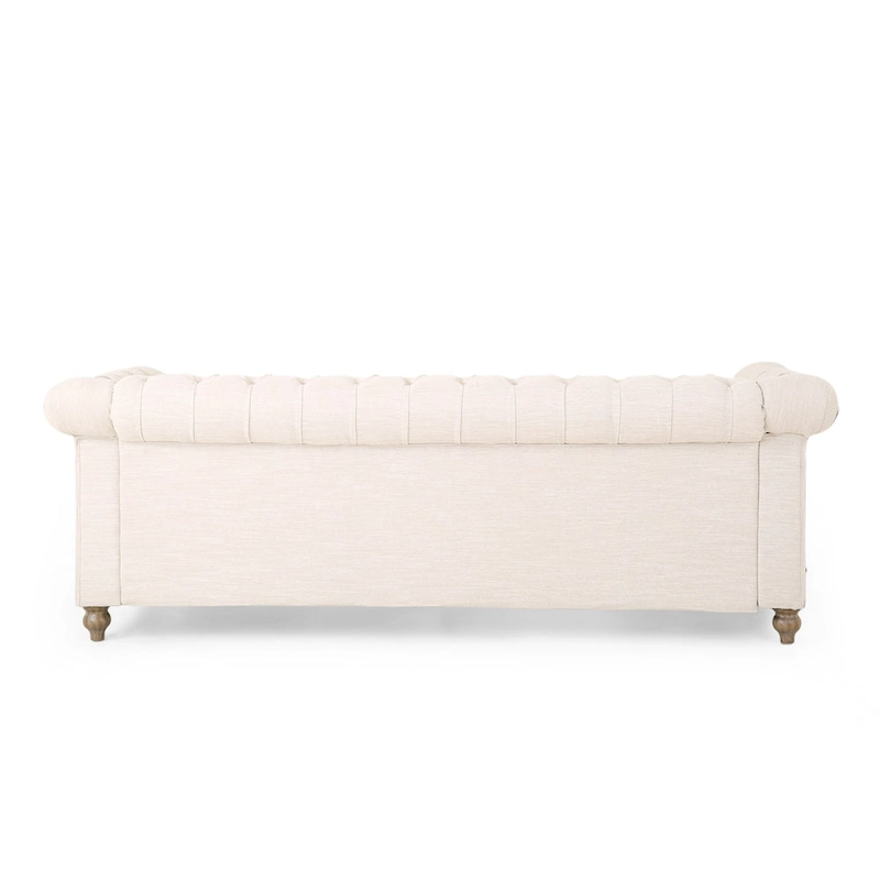 Saragus Chesterfield Sofa with Nailhead Trim by Christopher Knight Home - 85.50  L x 33.25  W x 28.50  H