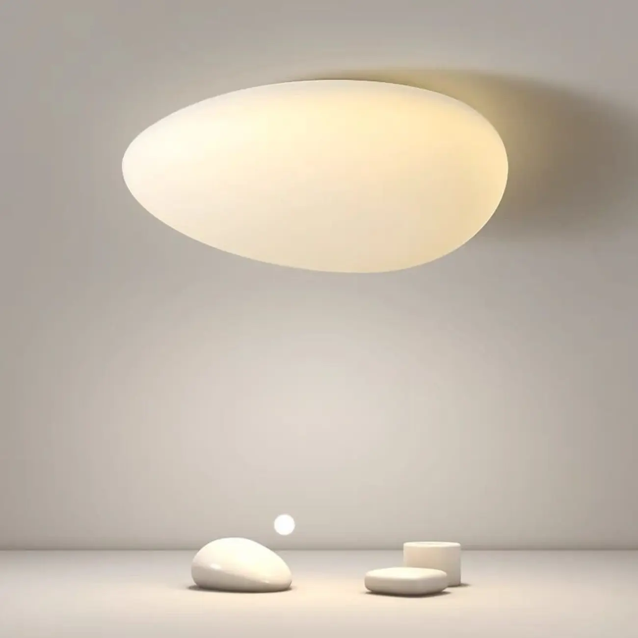 Modern Geometric Dimmable LED Flush Ceiling Light