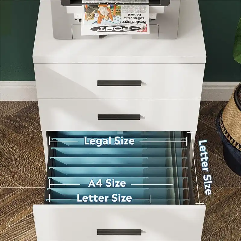 3 Drawer File Cabinet - 15.4D x 18.5W x 25.6H