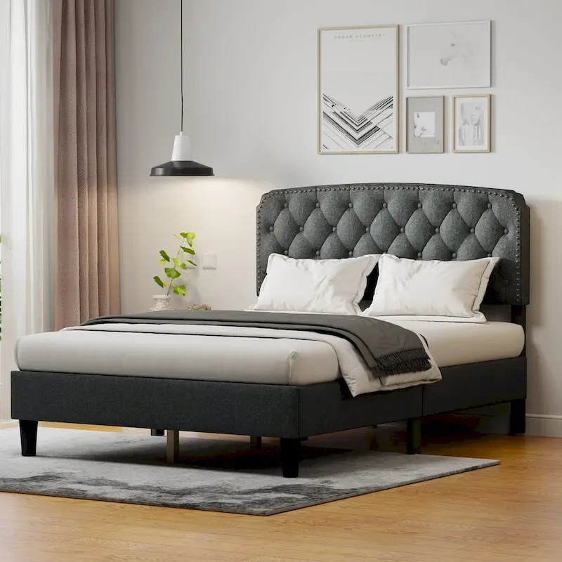 Adjustable Headboard with Upholstery