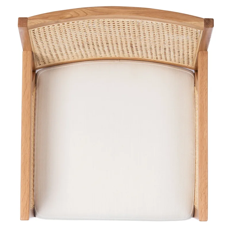 SAFAVIEH Couture Lupita Rattan Dining Chair - 21.9 W x 24.8 L x 33.9 H - 22Wx25Dx34H