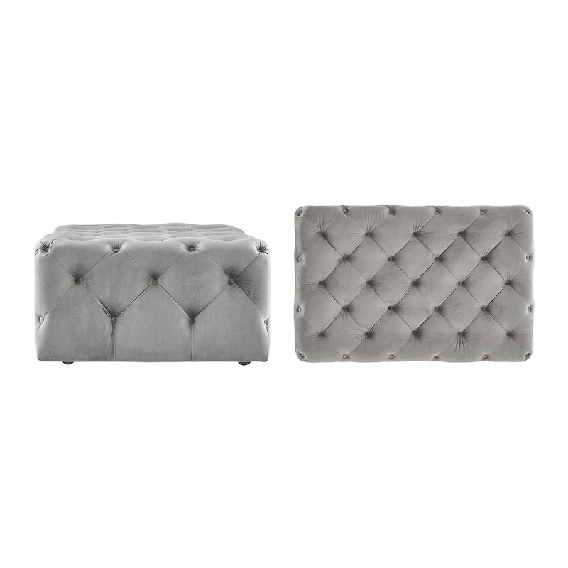 Gdansk Rectangular Tufted Ottoman with Casters