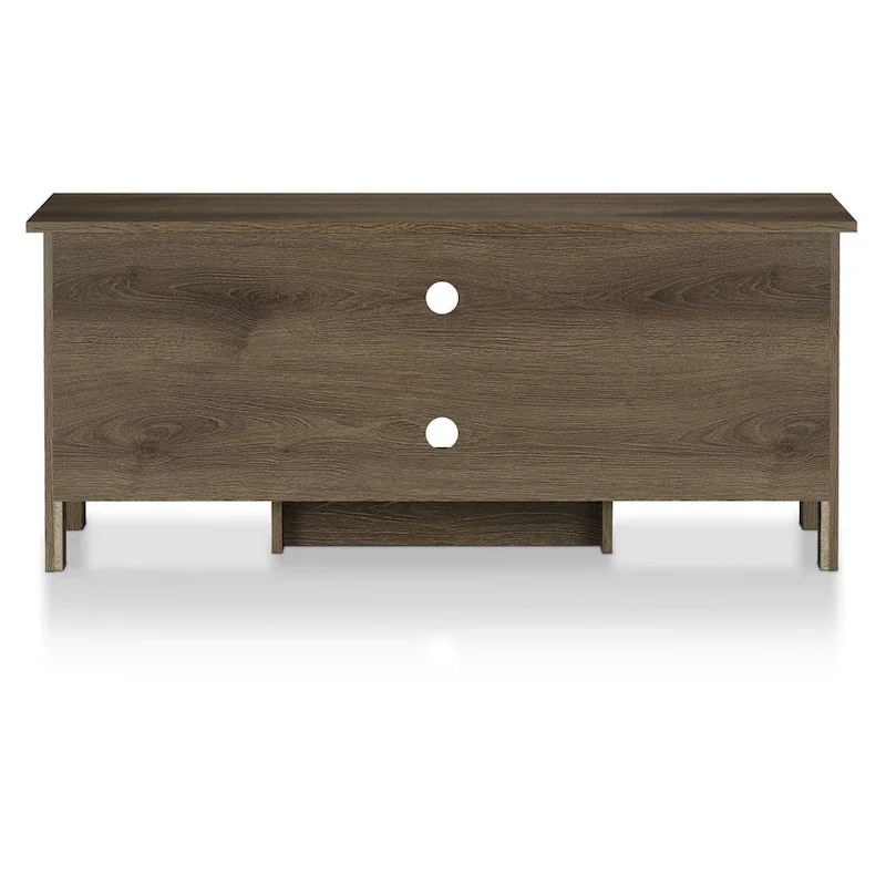 Rogan Transitional Distressed Walnut 48-inch 6-Shelf TV Console
