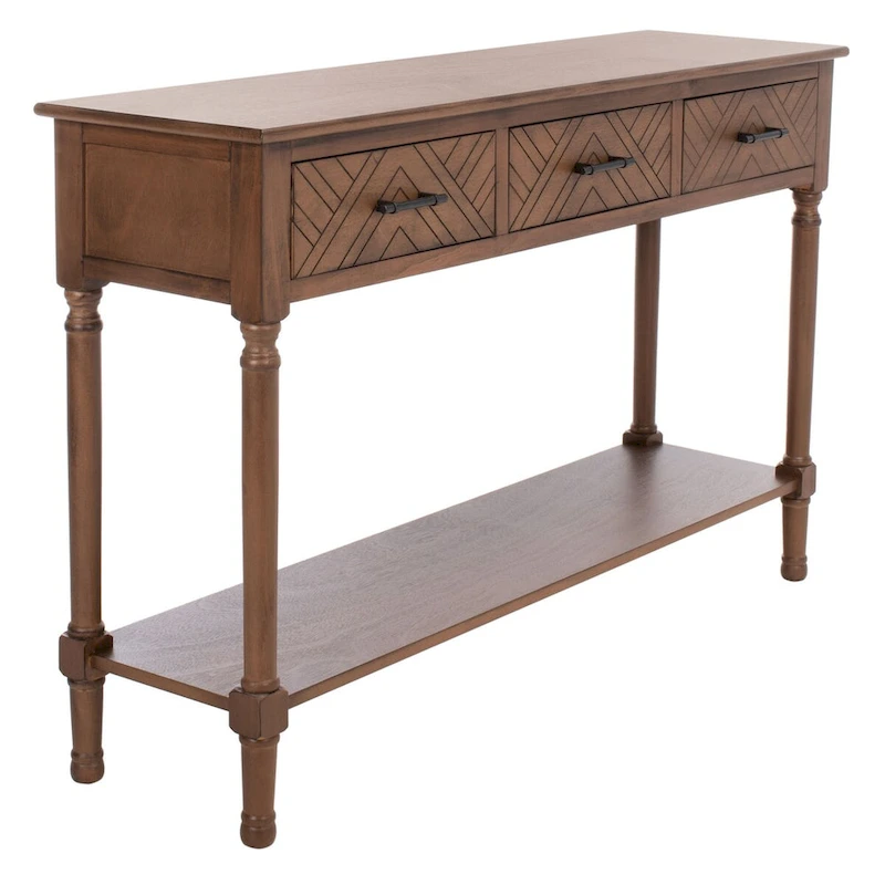 SAFAVIEH Jeanie 3-Drawer Bottom Shelf Console Table - 47.3