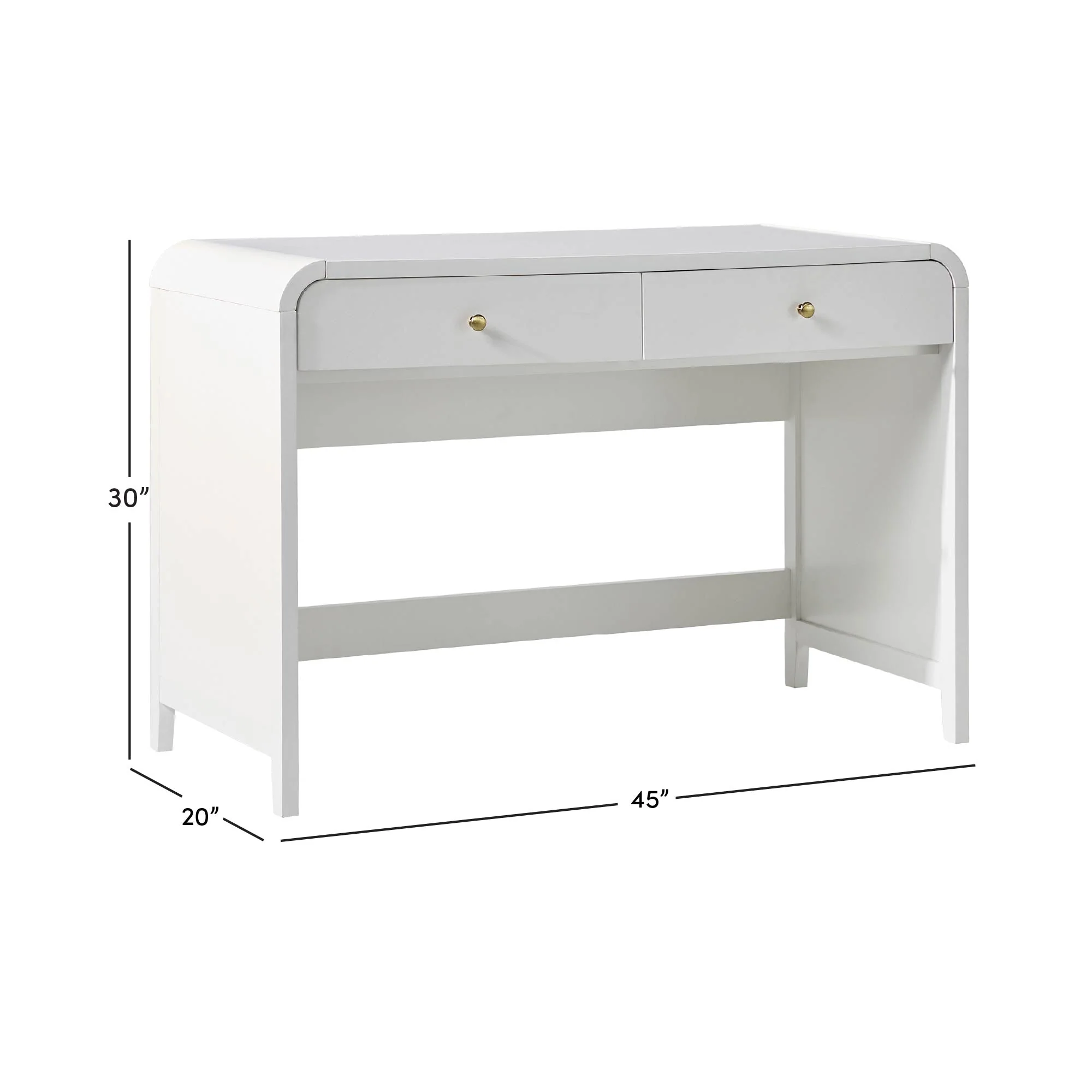 Zoey Modern Curve Design Writing Desk