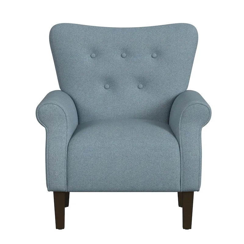 HomePop Rolled Arm Accent Chair