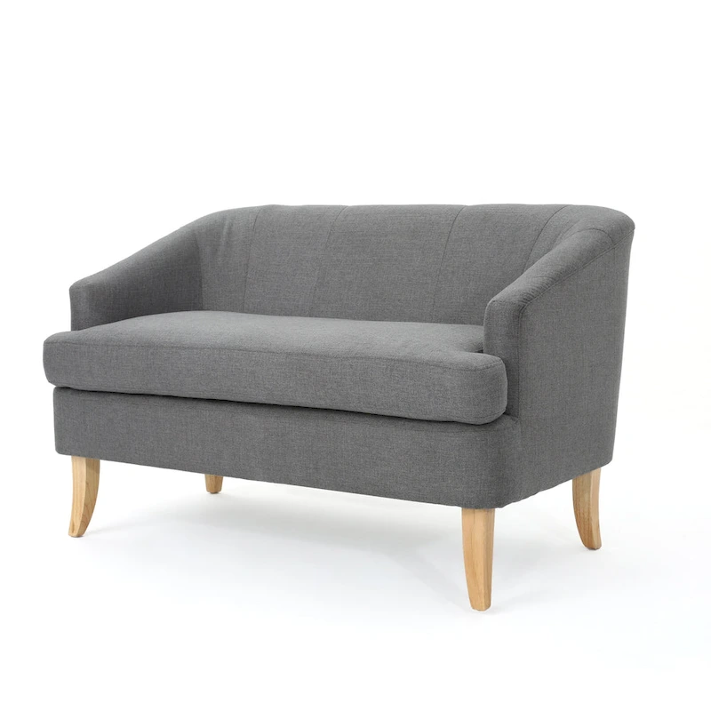 Sheena Mid-century Modern Petite Fabric Loveseat by Christopher Knight Home