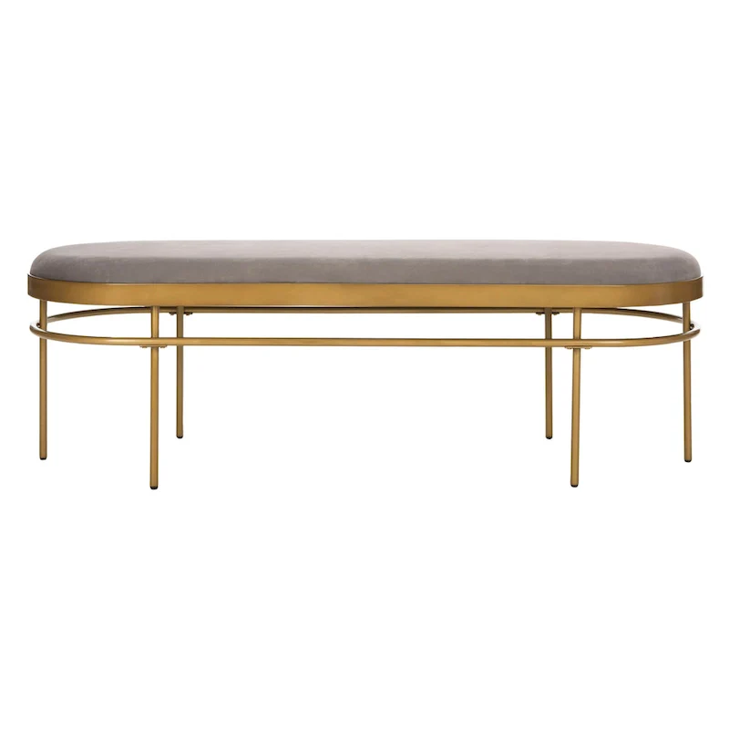 SAFAVIEH Omie Oval Bench - 63 x 22 x 20 - 63Wx22Dx20H