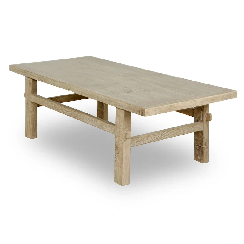 Artissance Hermosa Rustic Coffee Table Small Weathered Natural 48x22x16 - 48 x 22 x 16