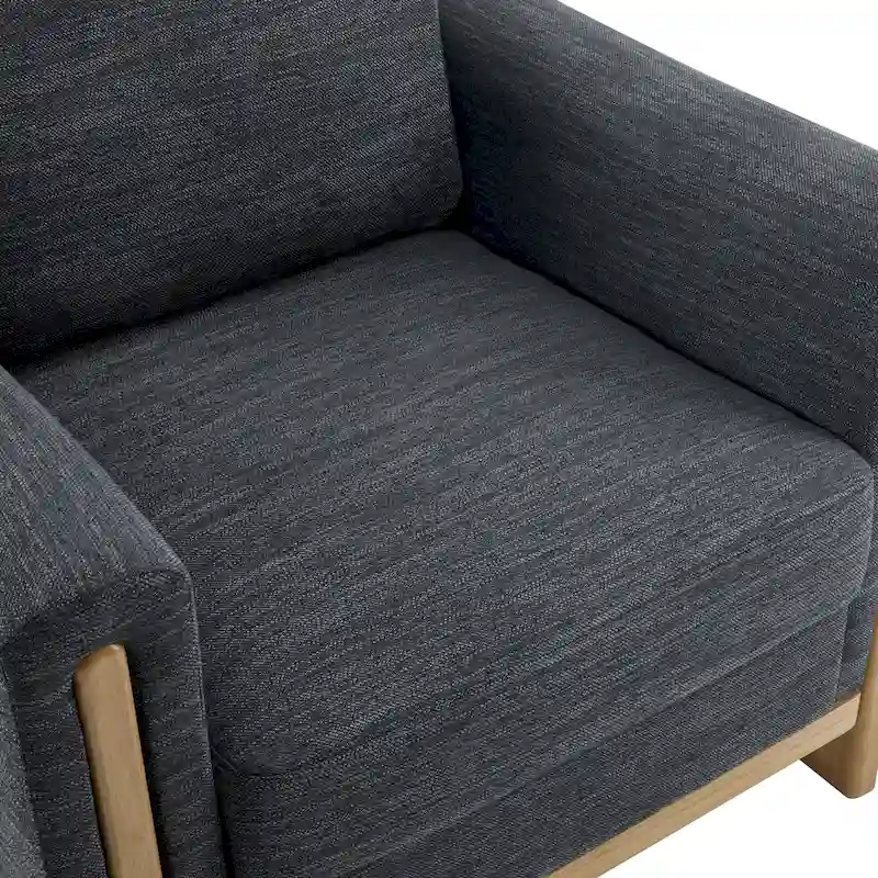 Christopher Knight Home - Harmonia Upholstered Armchair with Solid Wood Frame and Plush Cushioning