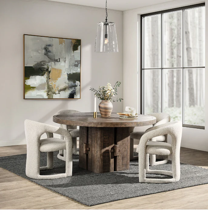 Rosemount Reclaimed Pine 60 Round Dining Table