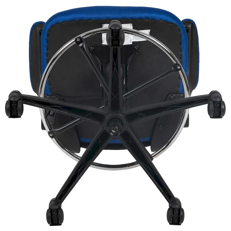 Mid-Back Ergonomic Drafting Chair with Adjustable Foot Ring and Flip-Up Arms