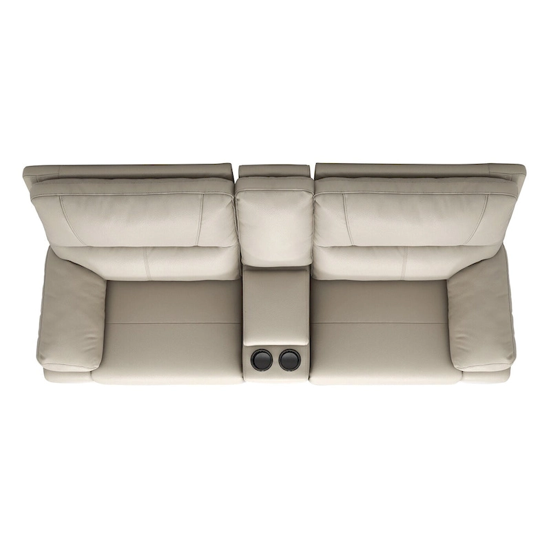 Malibu 79  2-Piece Leather Power Reclining Loveseat with Console and Cup Holders