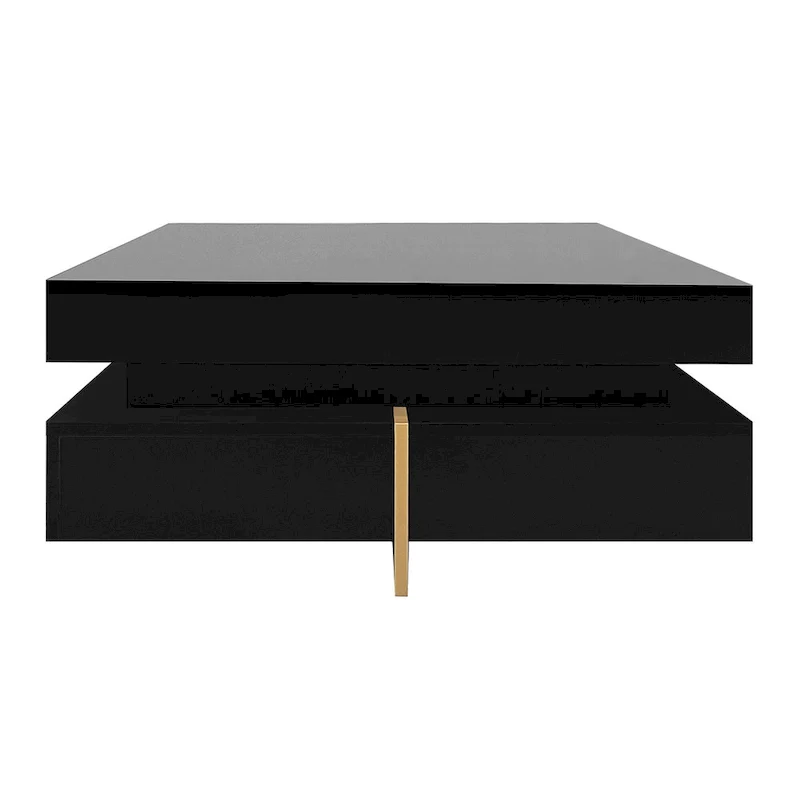 Modern High Gloss Coffee Table with 4 Drawers