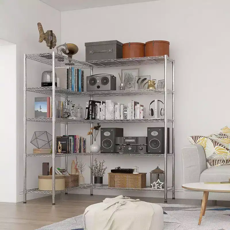 Karl Home 5-Tier Steel Height -Adjustable Storage Rack Heavy Duty Shelving Unit