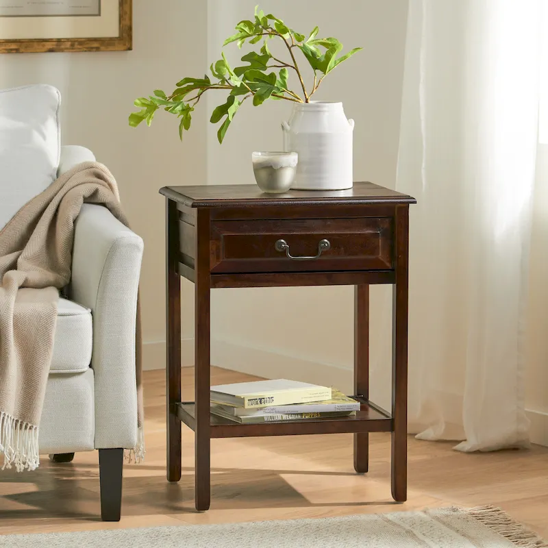 Banks Acacia Wood Accent Table by Christopher Knight Home