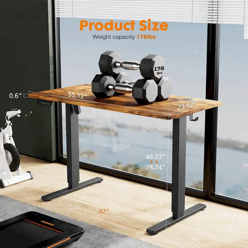 Height Adjustable Electric Standing Ergonomic Computer Desk
