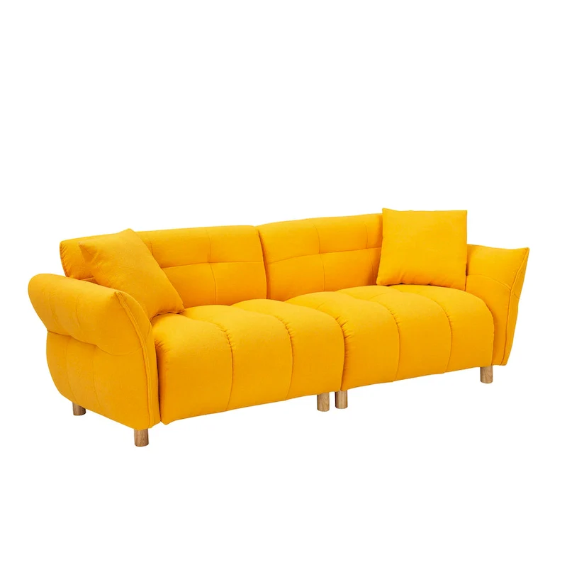 Upholstered 3-seater Sofa with Matching Pillows