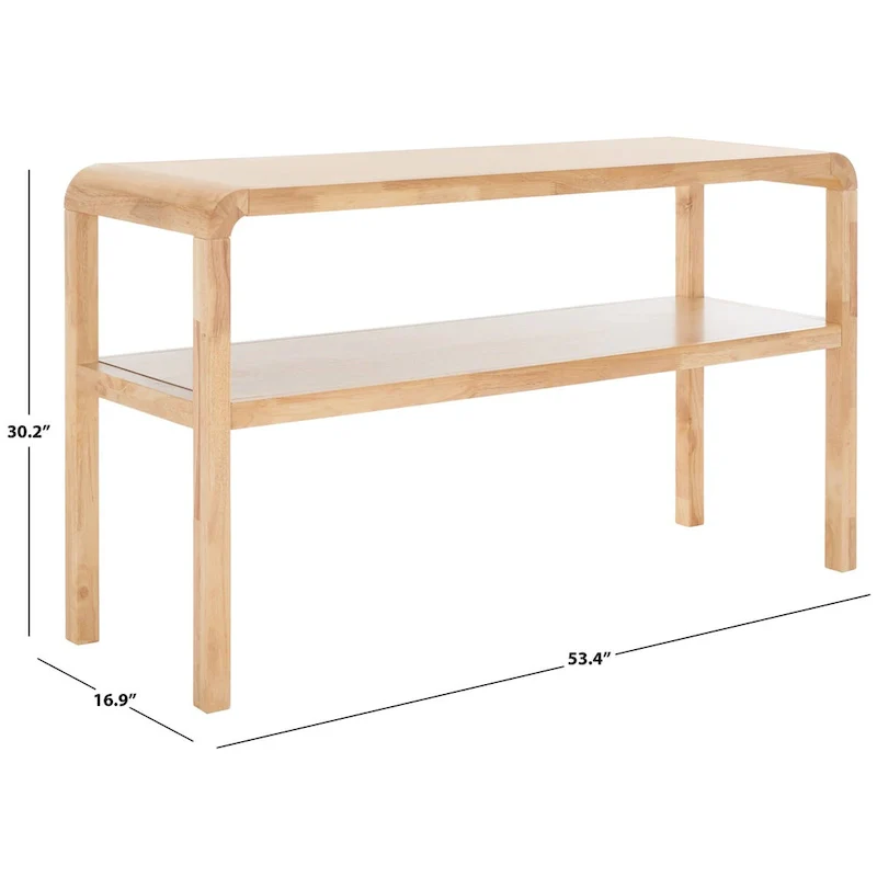 SAFAVIEH Maybell 2-Tier Console Table - 32 W x 15 D x 30 H - 53Wx17Dx30H