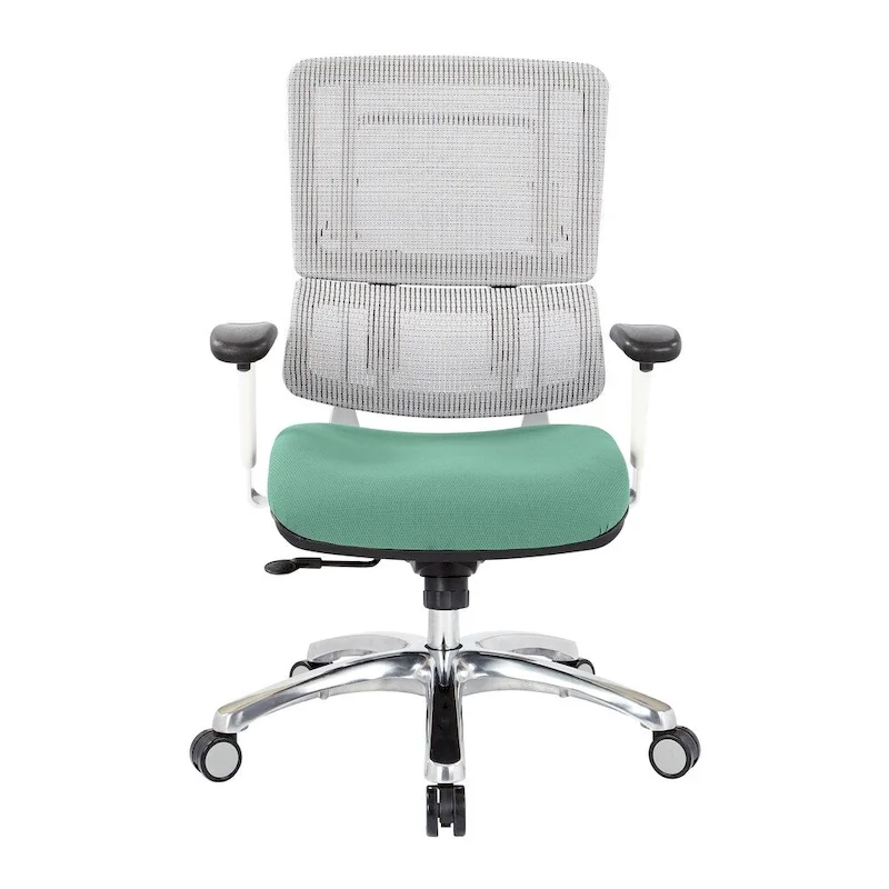 Breathable Mesh Chair with Custom Fabric Seat