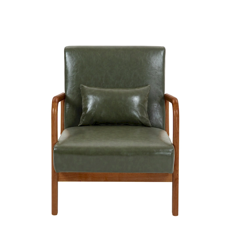 Upholstered Armchair Leisure Chair Accent Chairs Set of 2 with Pillow