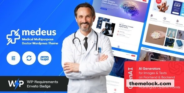 Medeus v1.21.0 - Medical Multipurpose Doctor WordPress Theme